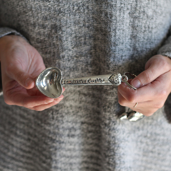 Handmade Pewter Measuring Spoons | Hearts image 2