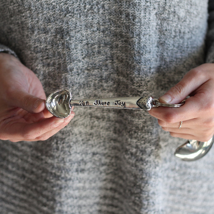 Handmade Pewter Measuring Spoons | Hearts image 4