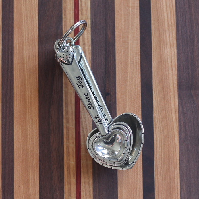 Handmade Pewter Measuring Spoons | Hearts image 6