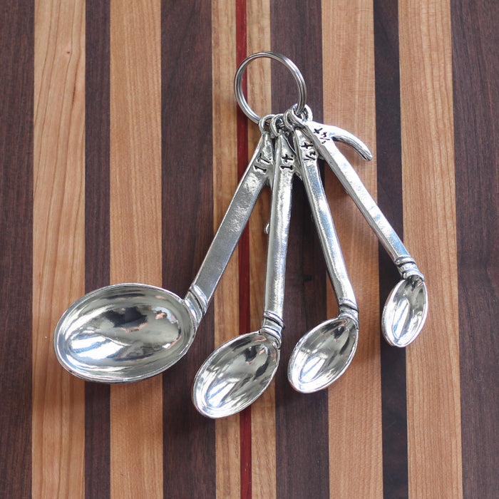 Handmade Pewter Measuring Spoons | Music Notes image 3