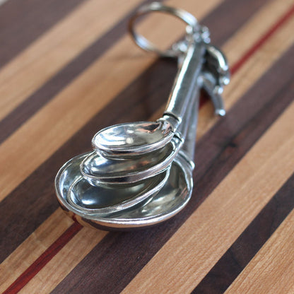 Handmade Pewter Measuring Spoons | Music Notes image 4