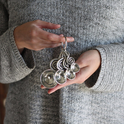 Handmade Pewter Measuring Spoons | Treble Clef image 1