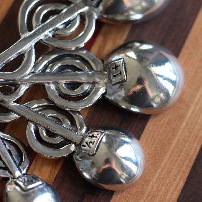 Handmade Pewter Measuring Spoons | Treble Clef image 2