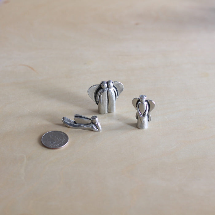Handmade Pewter Mini Figurines | 3 pc. Angel Set image 1