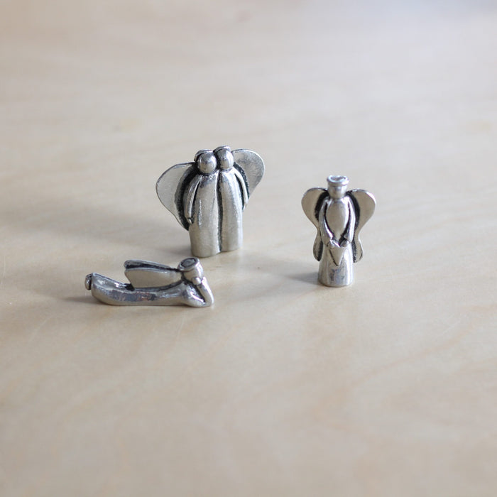 Handmade Pewter Mini Figurines | 3 pc. Angel Set image 4