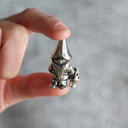 Handmade Pewter Mini Figurines | 3 pc. Gnome Set image 5