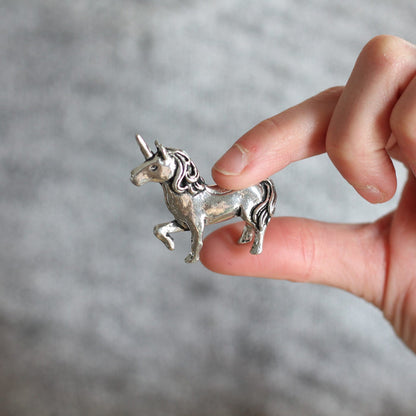 Handmade Pewter Mini Figurines | 3 pc. Unicorn Set image 4