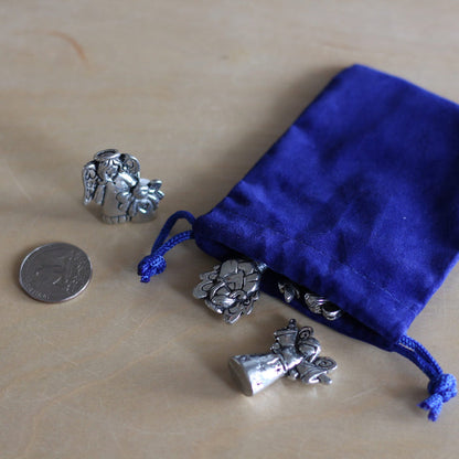 Handmade Pewter Mini Figurines | 4 pc. Angel Blessing Set image 2