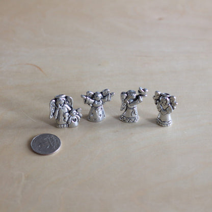 Handmade Pewter Mini Figurines | 4 pc. Angel Blessing Set image 3