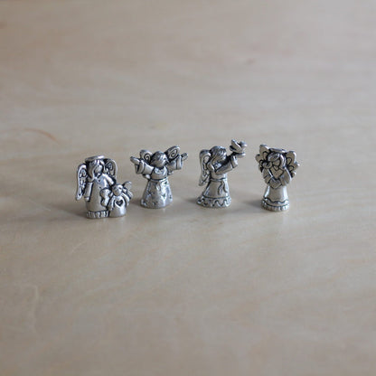 Handmade Pewter Mini Figurines | 4 pc. Angel Blessing Set image 4