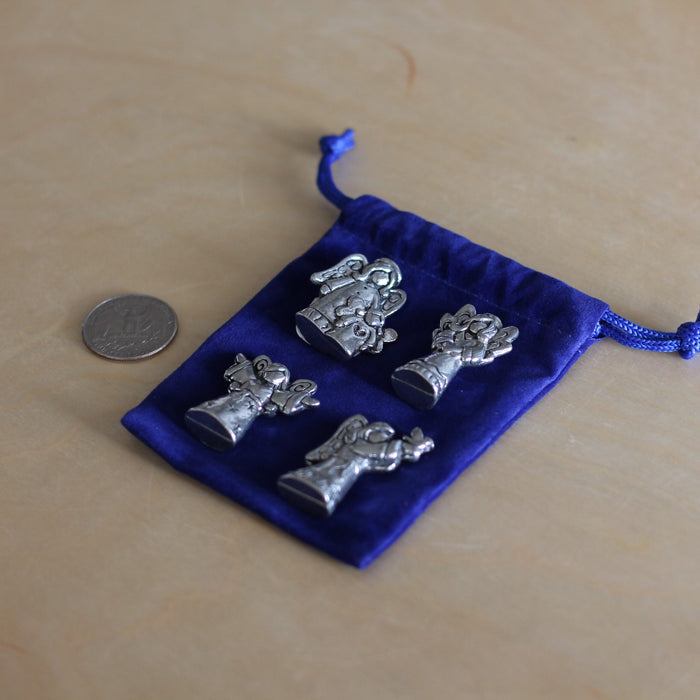 Handmade Pewter Mini Figurines | 4 pc. Angel Blessing Set image 5