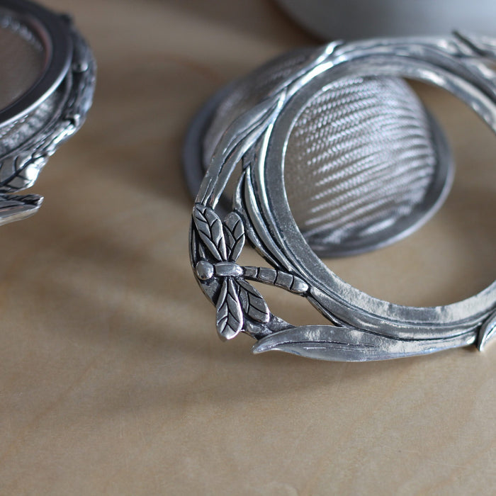 Handmade Pewter Tea Strainer | 4 Styles image 1