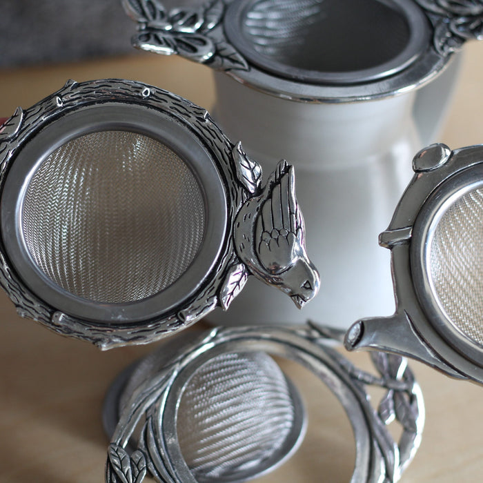 Handmade Pewter Tea Strainer | 4 Styles image 2