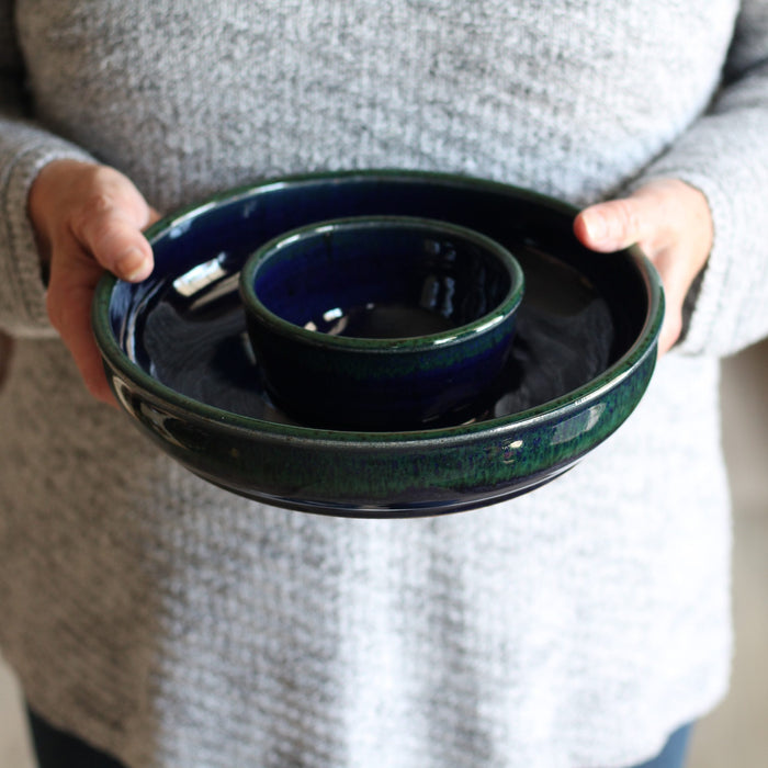 Handmade Pottery | Large Chip n' Dip Bowl image 6