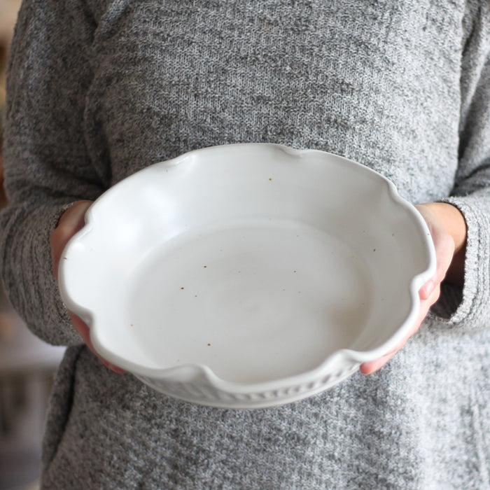 Handmade Pottery | Large Pie Plate image 1