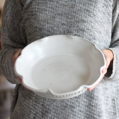 Handmade Pottery | Large Pie Plate image 1