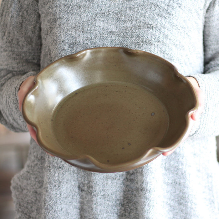 Handmade Pottery | Large Pie Plate image 5