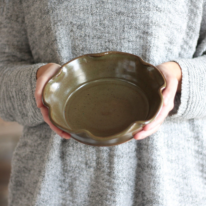 Handmade Pottery | Small Pie Plate image 5