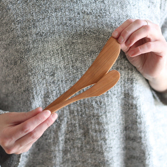 Handmade Solid Cherry Spreader | 2 Sizes image 0