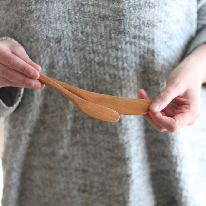 Handmade Solid Cherry Spreader | 2 Sizes image 2