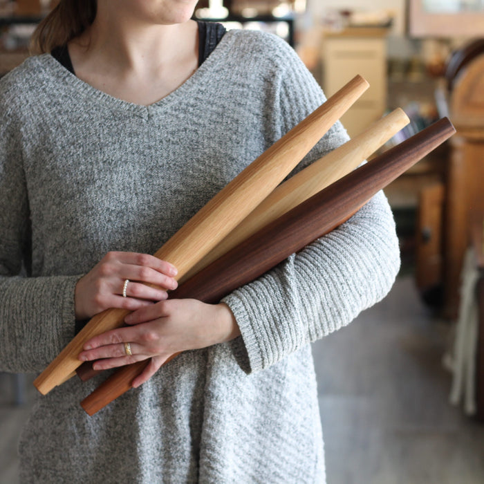 Handmade Solid Wood French Rolling Pin | 4 Wood Types image 0