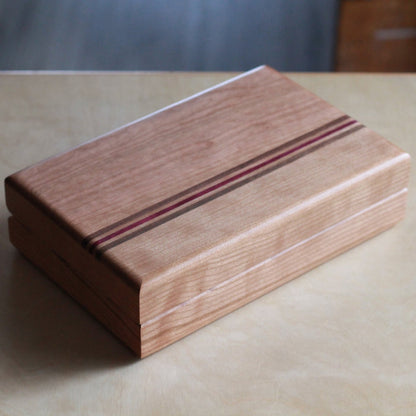 Handmade Solid Wood Hinged Box | 10" x 6 1/2"