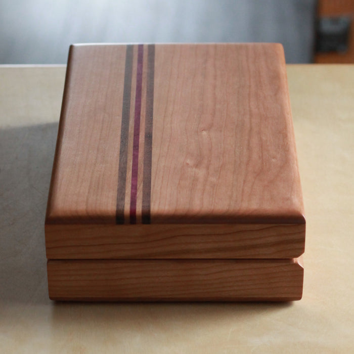 Handmade Solid Wood Hinged Box | 10" x 6 1/2"