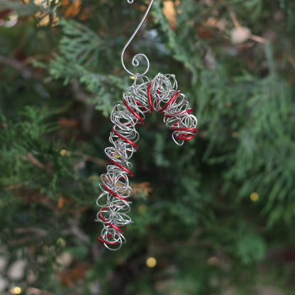 Handmade Wire Candy Cane Ornament image 1