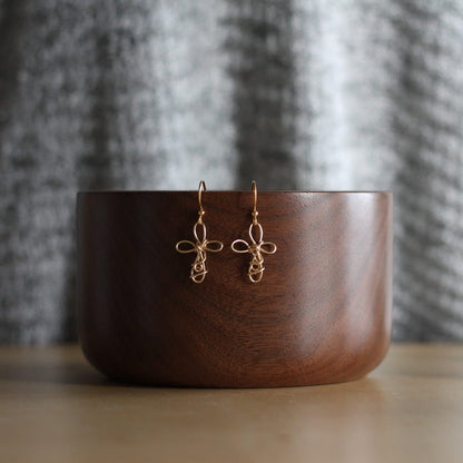 Handmade Wire Jewelry | Cross Earrings + Necklace Set image 4