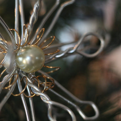 Handmade Wire Snowflake Ornaments image 3