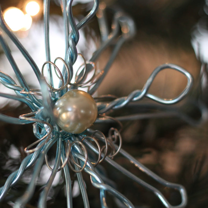 Handmade Wire Snowflake Ornaments image 4