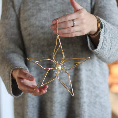 Handmade Wire Star Ornaments image 0