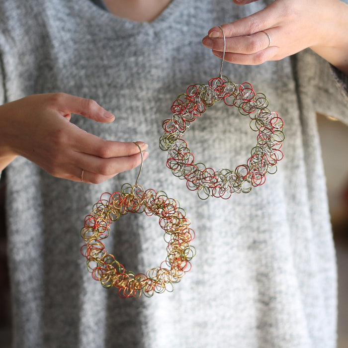 Handmade Wire Wreath Ornaments image 0