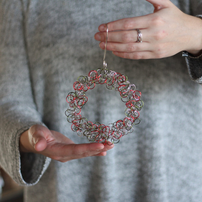 Handmade Wire Wreath Ornaments image 2