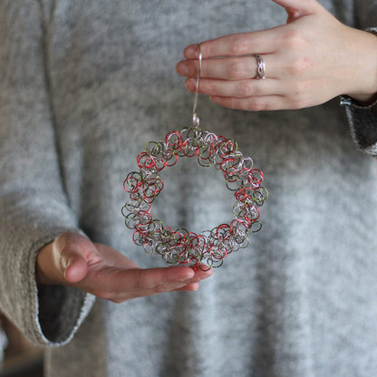 Handmade Wire Wreath Ornaments image 2