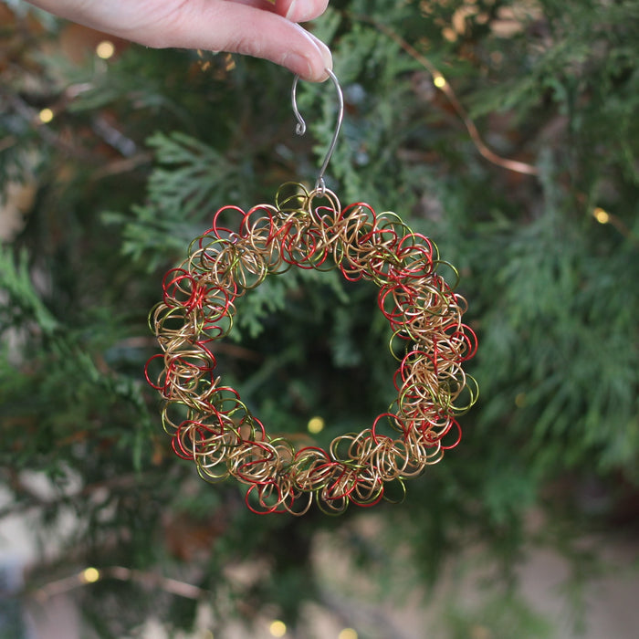 Handmade Wire Wreath Ornaments image 3