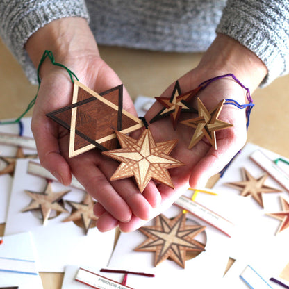 Handmade Wooden Christmas Ornaments | Friendship Stars image 4