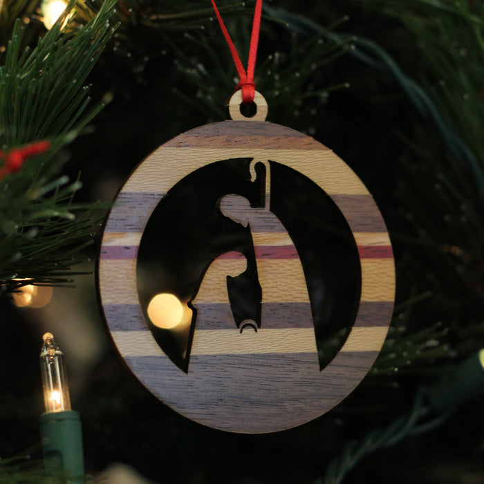 Handmade Wooden Christmas Ornaments | Snowflake, Angel, Christmas Tree, Star, Snowman, Nativity image 1