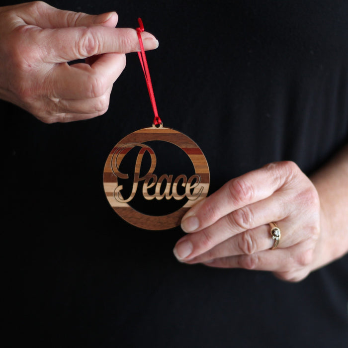 Handmade Wooden Christmas Word Ornaments | Noel, Joy, Hope, Faith, Peace, Love image 4