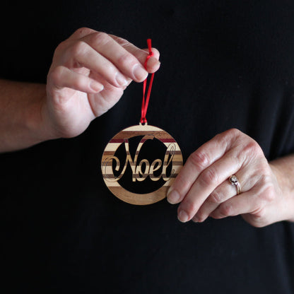 Handmade Wooden Christmas Word Ornaments | Noel, Joy, Hope, Faith, Peace, Love image 5