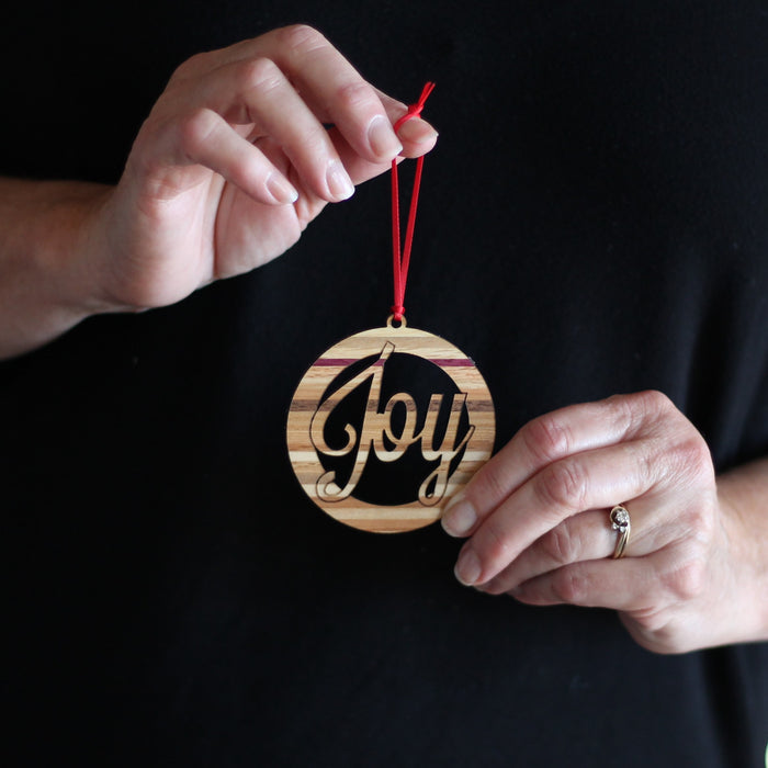 Handmade Wooden Christmas Word Ornaments | Noel, Joy, Hope, Faith, Peace, Love image 7