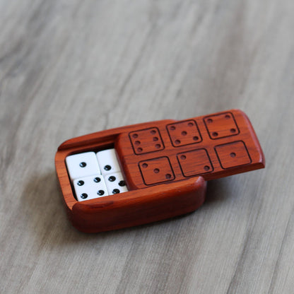 Handmade Wooden Dice Box image 1