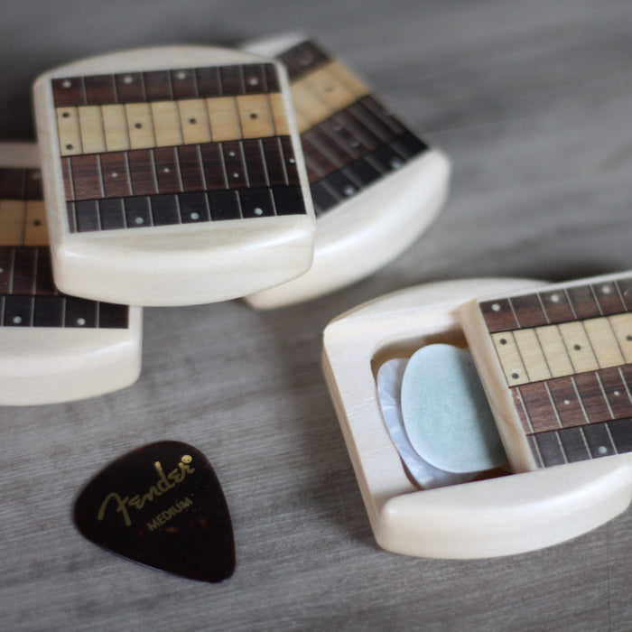 Handmade Wooden Guitar Pick Box image 2