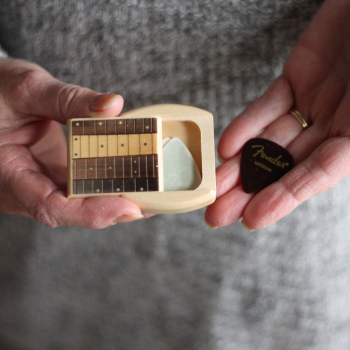 Handmade Wooden Guitar Pick Box image 4