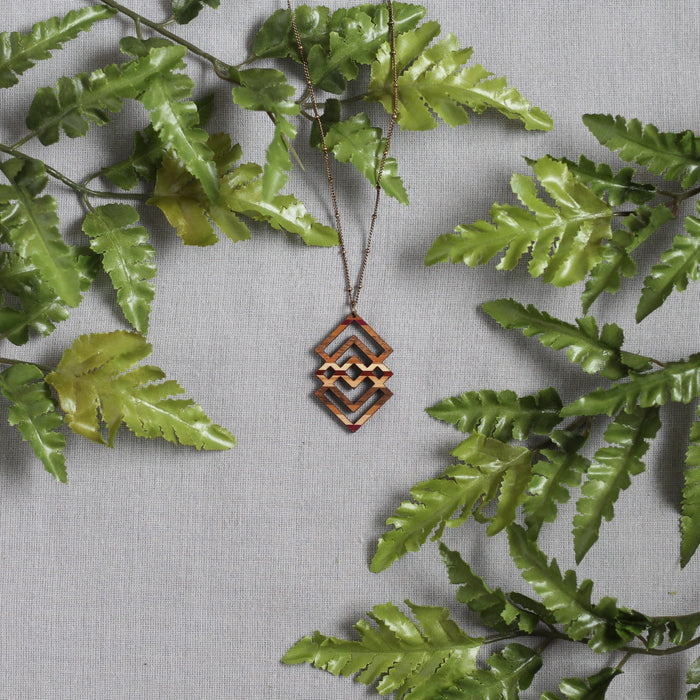Handmade Wooden Jewelry | Mira Necklace image 1