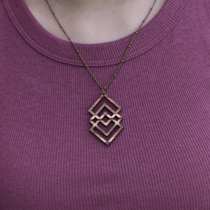 Handmade Wooden Jewelry | Mira Necklace image 3