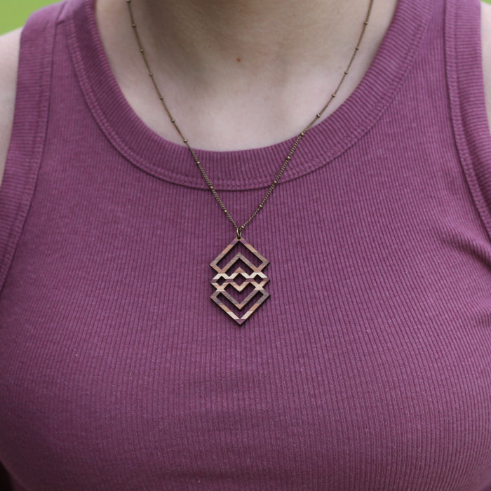 Handmade Wooden Jewelry | Mira Necklace image 4