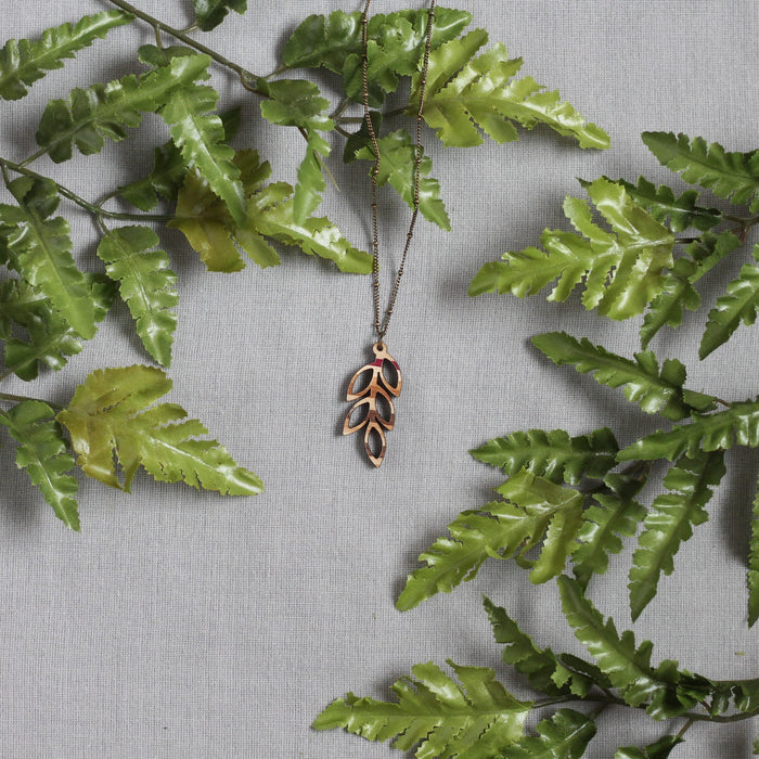 Handmade Wooden Jewelry | Olive Necklace image 1