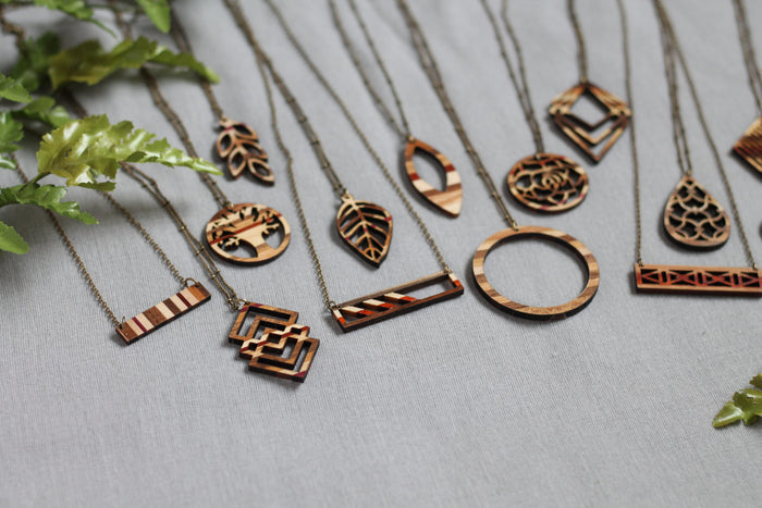 Handmade Wooden Jewelry | Olive Necklace image 4