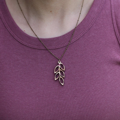Handmade Wooden Jewelry | Olive Necklace image 7